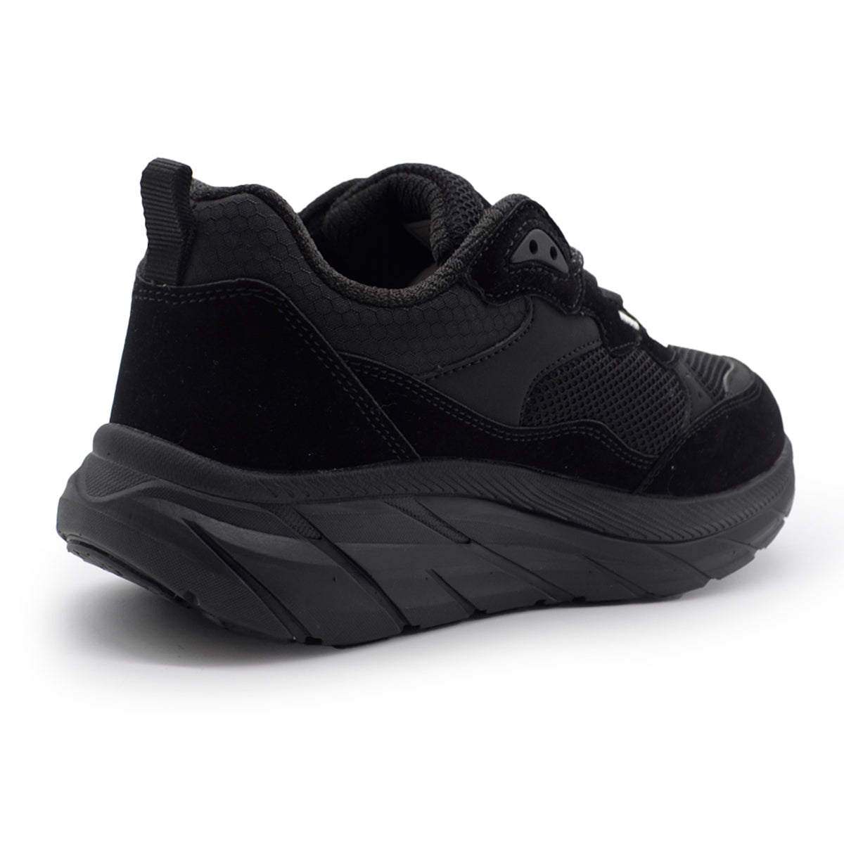 C.W.NICOL 厚底ソール スポーティ メッシュアッパー Volume Lace スニーカー  レディース ブラック 【CW-123_BL】