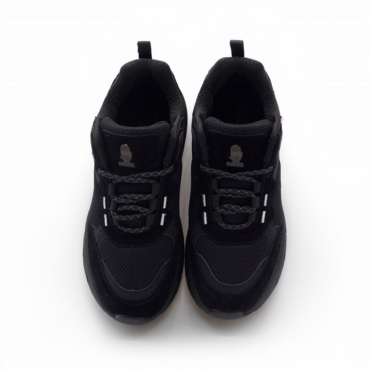 C.W.NICOL 厚底ソール スポーティ メッシュアッパー Volume Lace スニーカー  レディース ブラック 【CW-123_BL】
