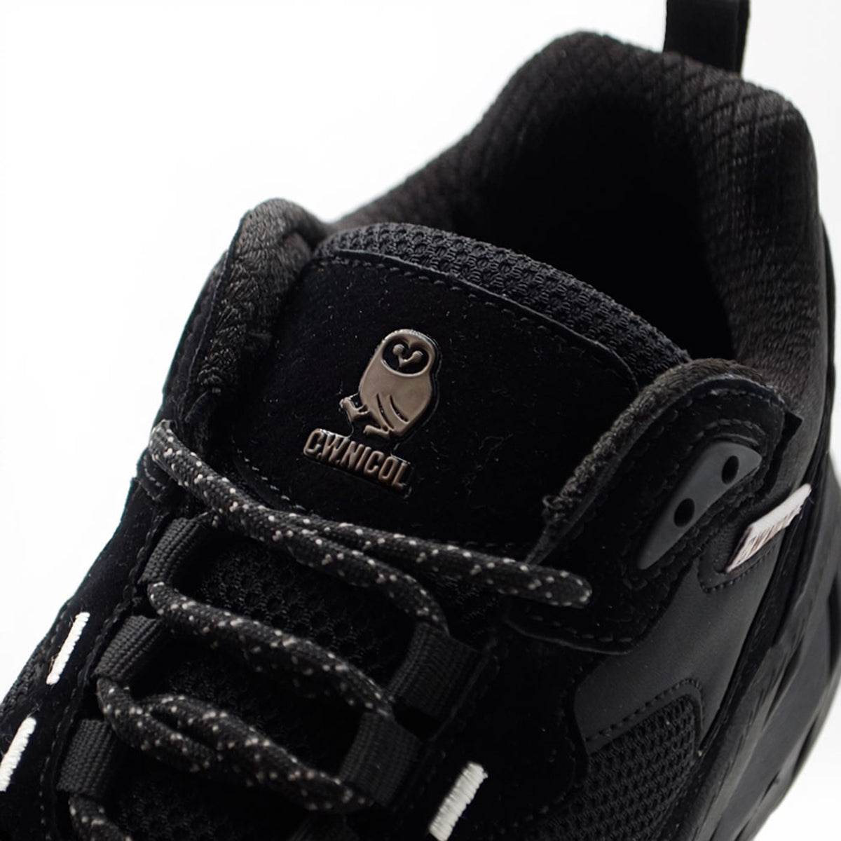C.W.NICOL 厚底ソール スポーティ メッシュアッパー Volume Lace スニーカー  レディース ブラック 【CW-123_BL】