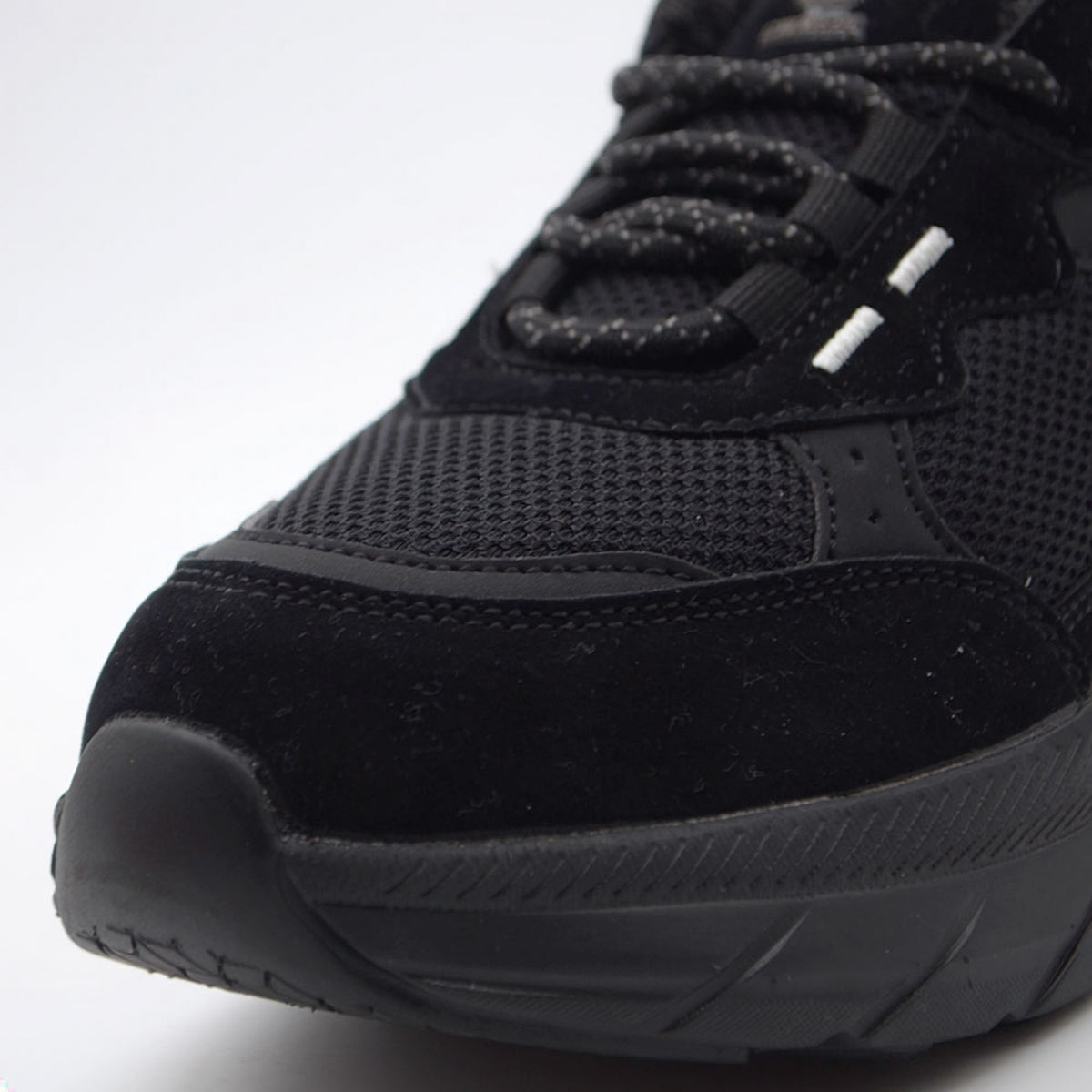 C.W.NICOL 厚底ソール スポーティ メッシュアッパー Volume Lace スニーカー  レディース ブラック 【CW-123_BL】