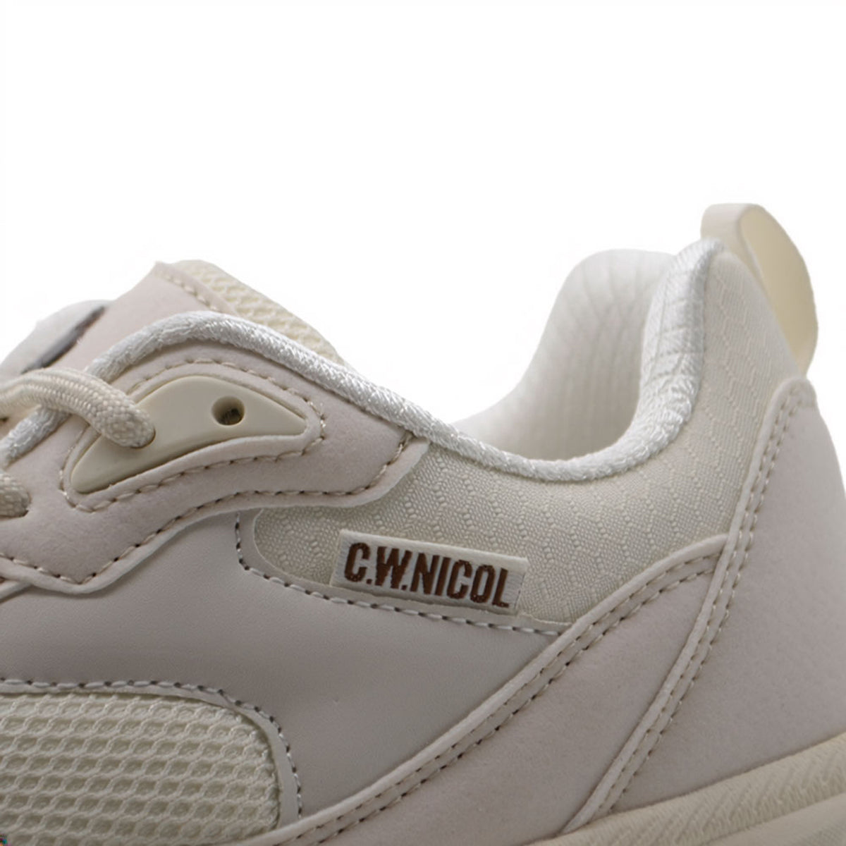 C.W.NICOL 厚底ソール スポーティ メッシュアッパー Volume Lace スニーカー  レディース ホワイト 【cw-123_WH】