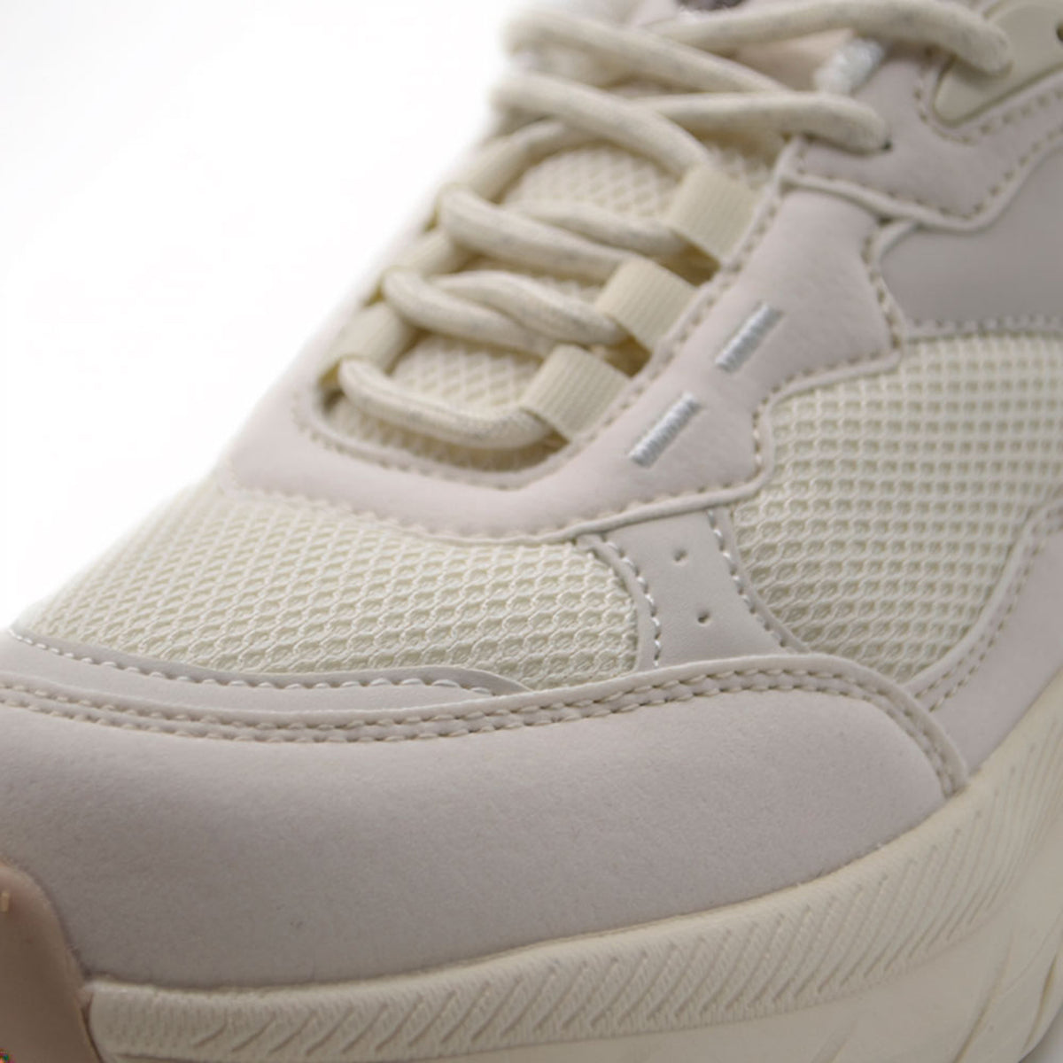C.W.NICOL 厚底ソール スポーティ メッシュアッパー Volume Lace スニーカー  レディース ホワイト 【cw-123_WH】