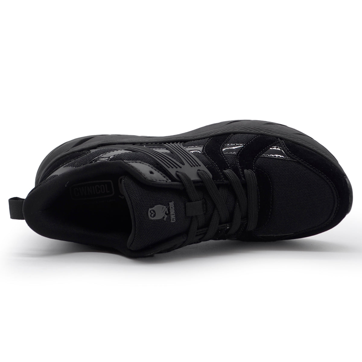C.W.NICOL 厚底ソール テック系 スポーティ Volume Lace Tech スニーカー  レディース ブラック 【CW-146_BL】