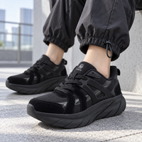 C.W.NICOL 厚底ソール テック系 スポーティ Volume Lace Tech スニーカー  レディース ブラック 【CW-146_BL】