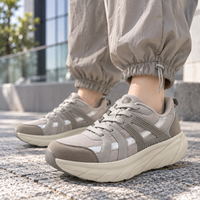 C.W.NICOL 厚底ソール テック系 スポーティ Volume Lace Tech スニーカー  レディース グレー 【CW-146_GY】