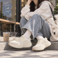 C.W.NICOL 厚底ソール テック系 スポーティ Volume Lace Tech スニーカー  レディース ホワイト 【CW-146_WH】