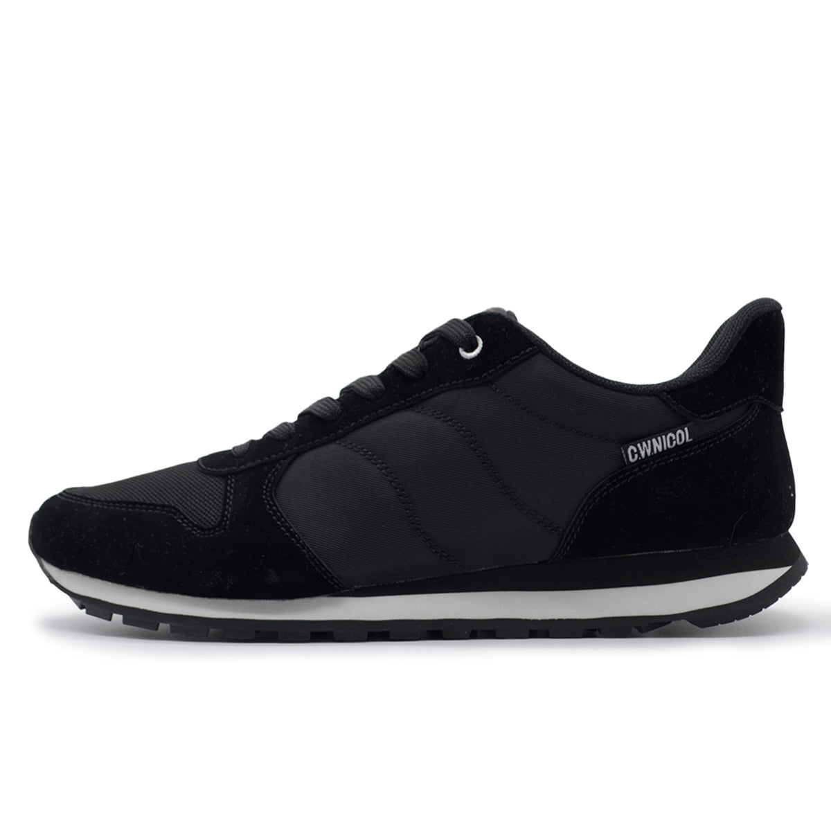 C.W.NICOL クラシックランニング トラディショナル ローテク  Town  Walk Combi スニーカー  レディース ブラック 【CW-147_BL】