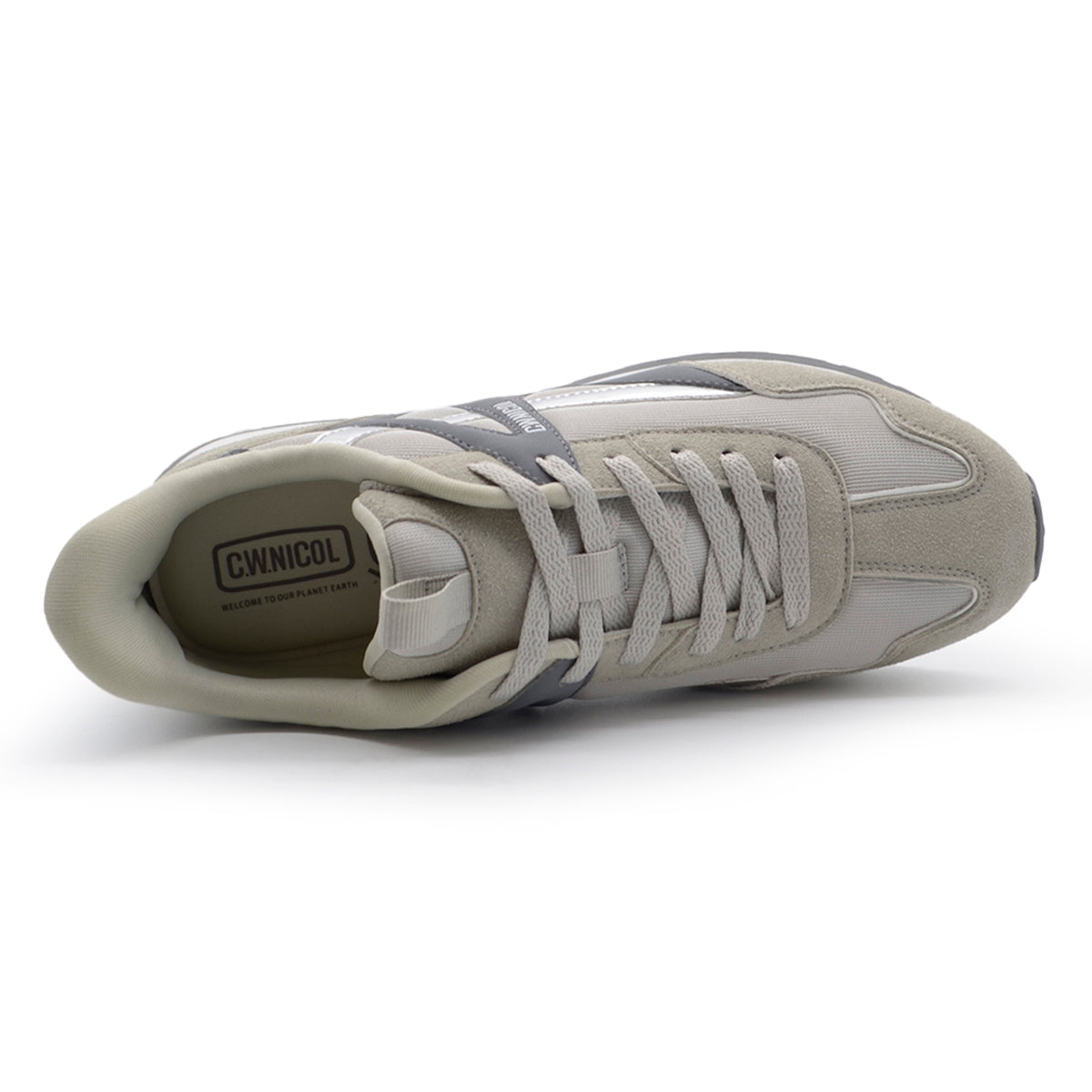 【SALE】【20％OFF】C.W.NICOL テックデザイン クラシックランニング トラディショナル ローテク Town Walk Techスニーカー レディース グレー【CW-148_GY】