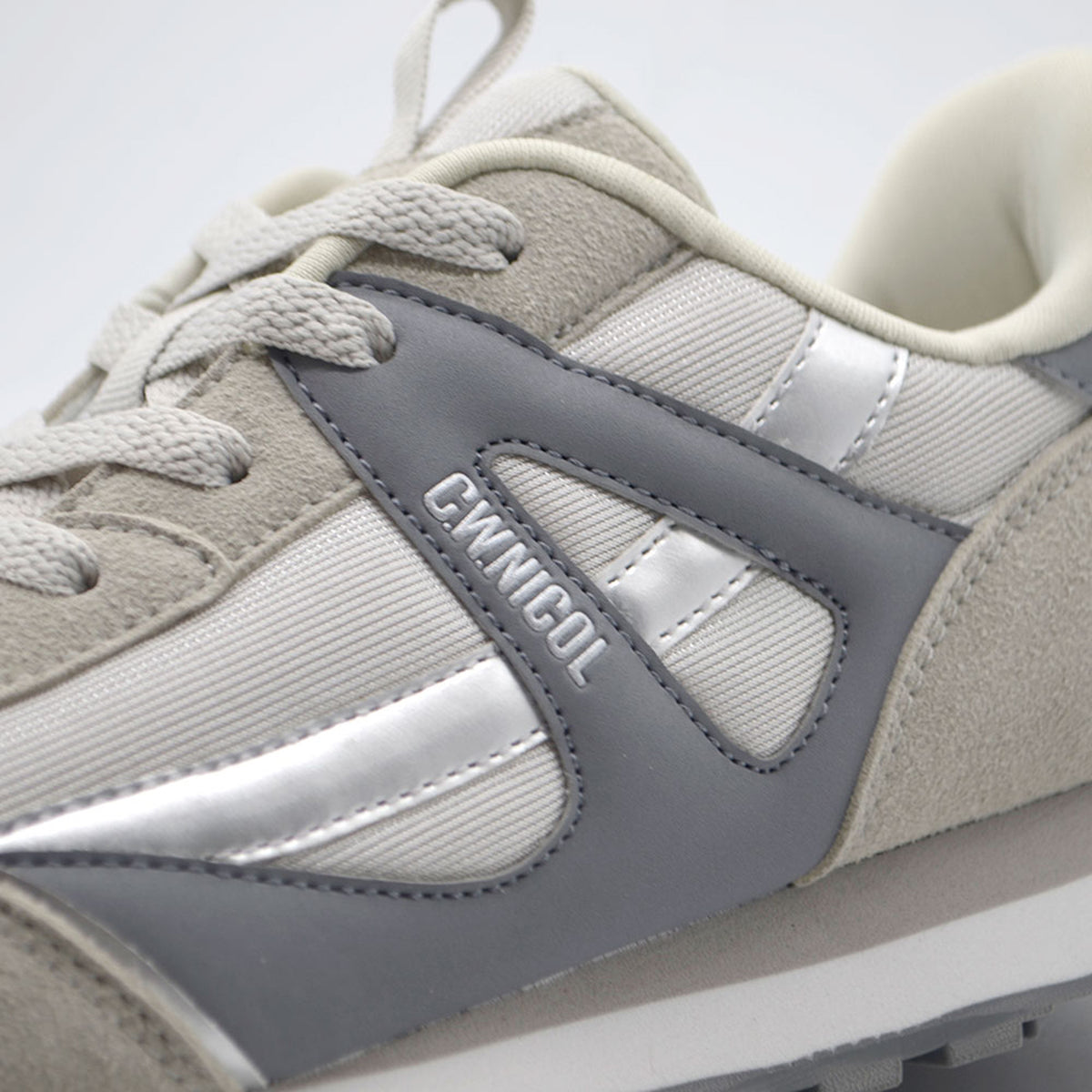 【SALE】【20％OFF】C.W.NICOL テックデザイン クラシックランニング トラディショナル ローテク Town Walk Techスニーカー レディース グレー【CW-148_GY】