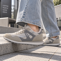 【SALE】【20％OFF】C.W.NICOL テックデザイン クラシックランニング トラディショナル ローテク Town Walk Techスニーカー レディース グレー【CW-148_GY】