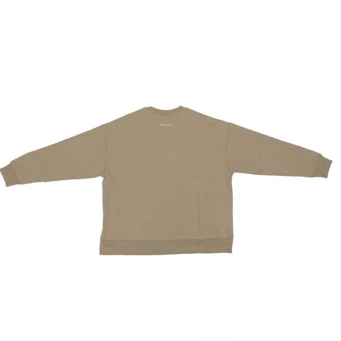 RELA FINE コンディションサポートウェア レディース  スウェット サイドスリット クルーネックシャツ ベージュ 15466320-BEIGE