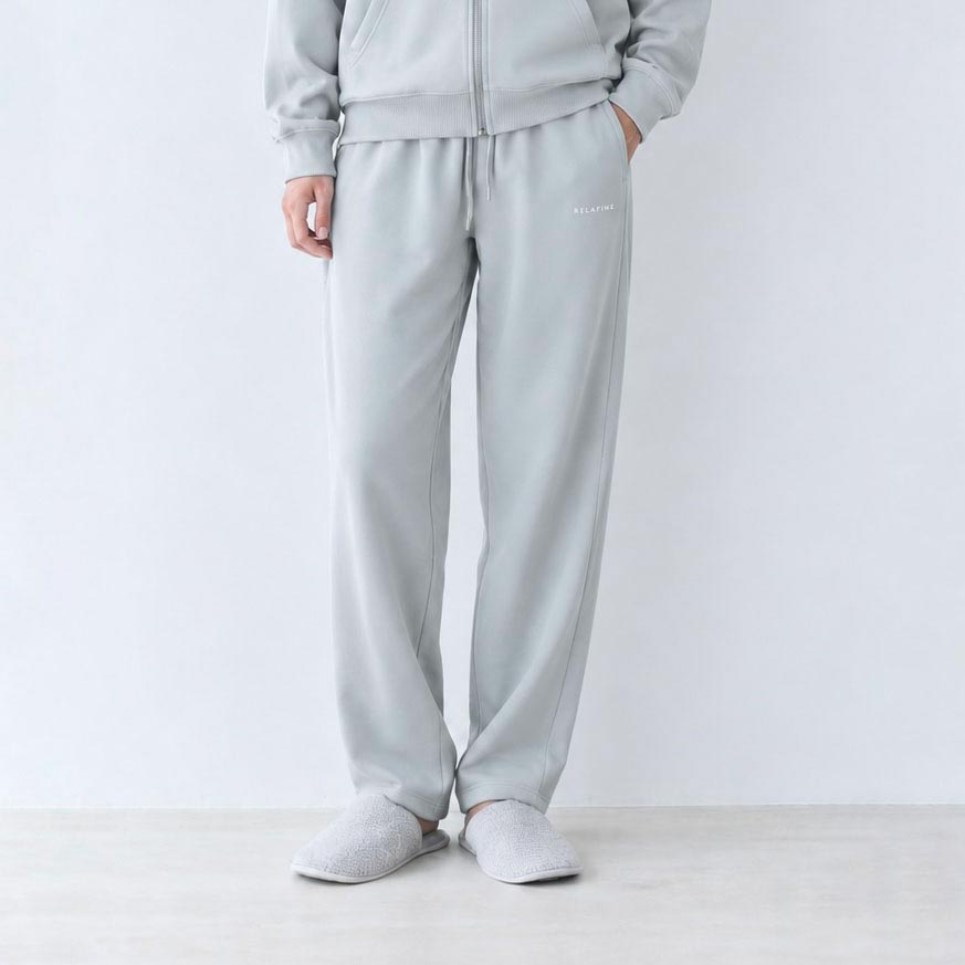 RELA FINE コンディションサポートウェア レディース  スウェット バギーパンツ ライトグレー 15466322-LGRAY