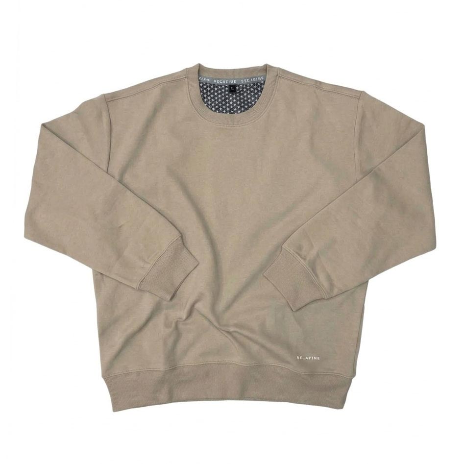 RELA FINE コンディションサポートウェア メンズ クルーネック スエットシャツ ベージュ 85466320-BEIGE