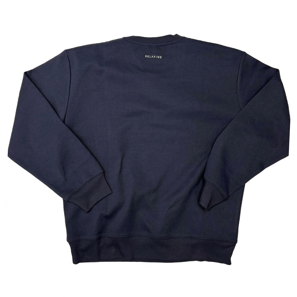 RELA FINE コンディションサポートウェア メンズ クルーネック スエットシャツ ネイビー 85466320-NAVY