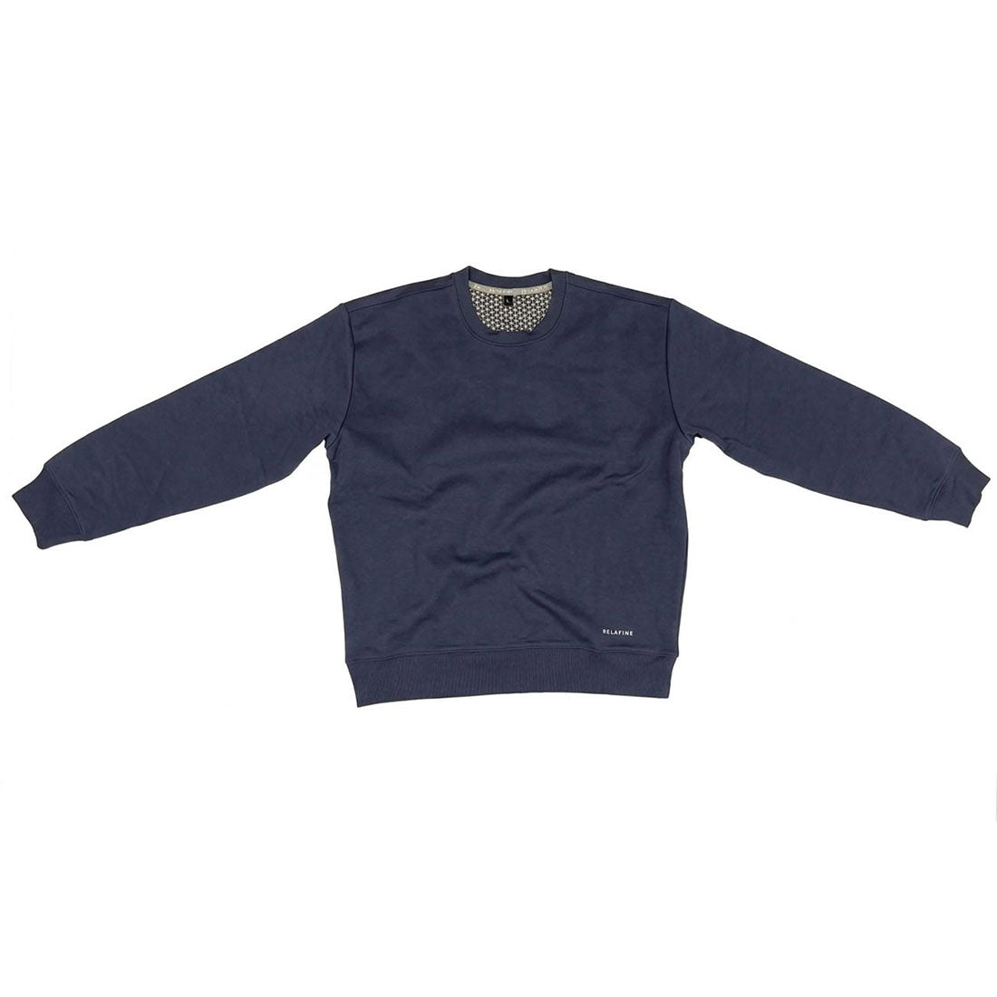 RELA FINE コンディションサポートウェア メンズ クルーネック スエットシャツ ネイビー 85466320-NAVY