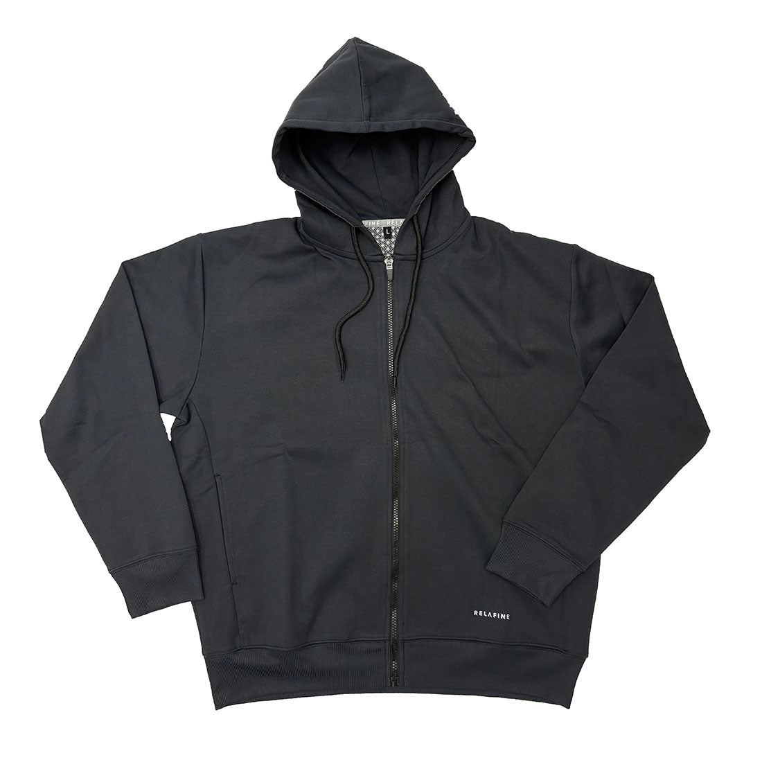 RELA FINE コンディションサポートウェア メンズ スウェット フルジップパーカー ブラック 85466321-BLACK