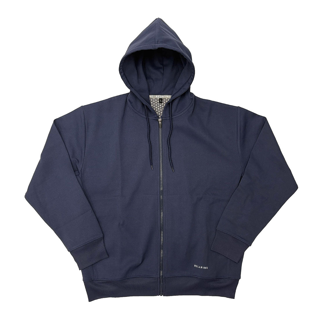 RELA FINE コンディションサポートウェア メンズ スウェット フルジップパーカー ネイビー 85466321-NAVY