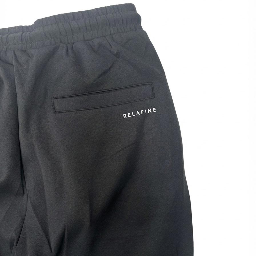 RELA FINE コンディションサポートウェア メンズ スウェット テーパードパンツ ブラック 85466322-BLACK