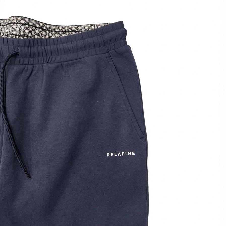 RELA FINE コンディションサポートウェア メンズ スウェット テーパードパンツ ネイビー 85466322-NAVY