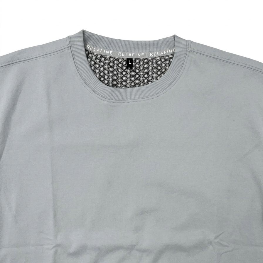 RELA FINE コンディションサポートウェア メンズ スウェット クルーネック 上下セット ベージュ 85466323-BEIGE