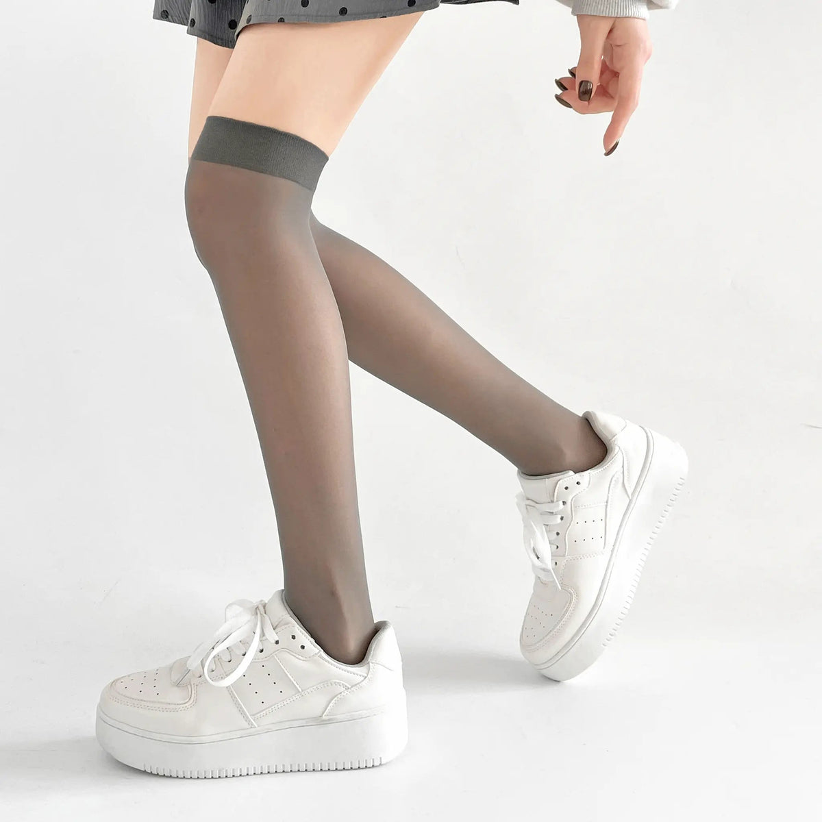 Shoes in Closet 軽量 厚底 ベーシック コートスニーカー 1483 ホワイト SIC-1483_WHT