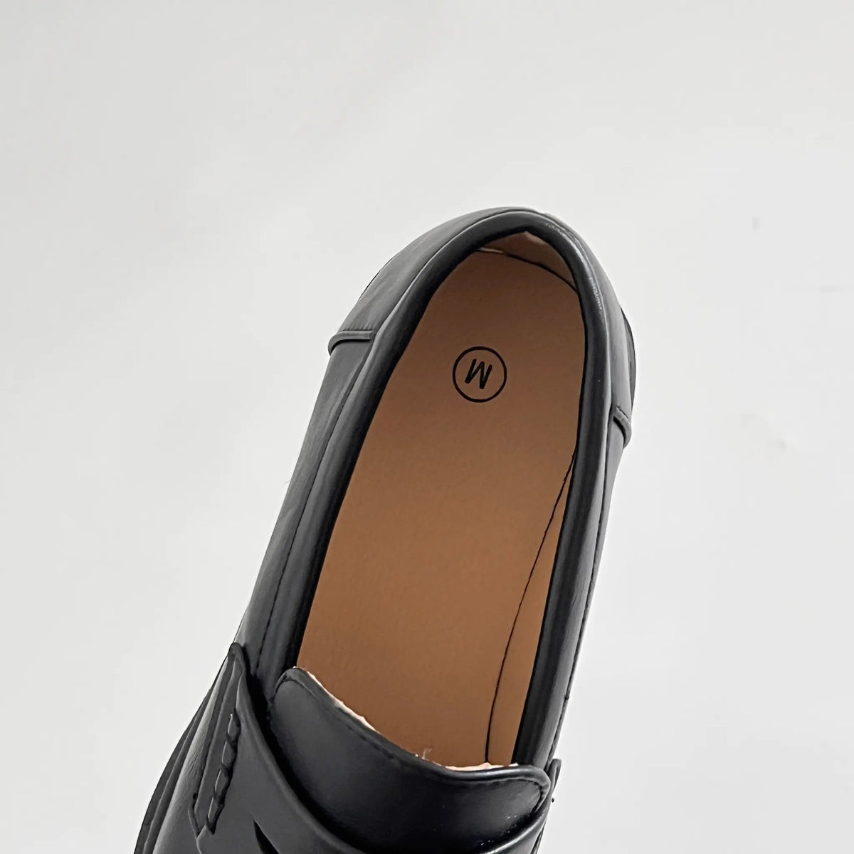 Shoes in Closet 軽量 厚底 2段ソール シンプル コインローファー 1891 ブラック/エナメル SIC-1891_BLK/E