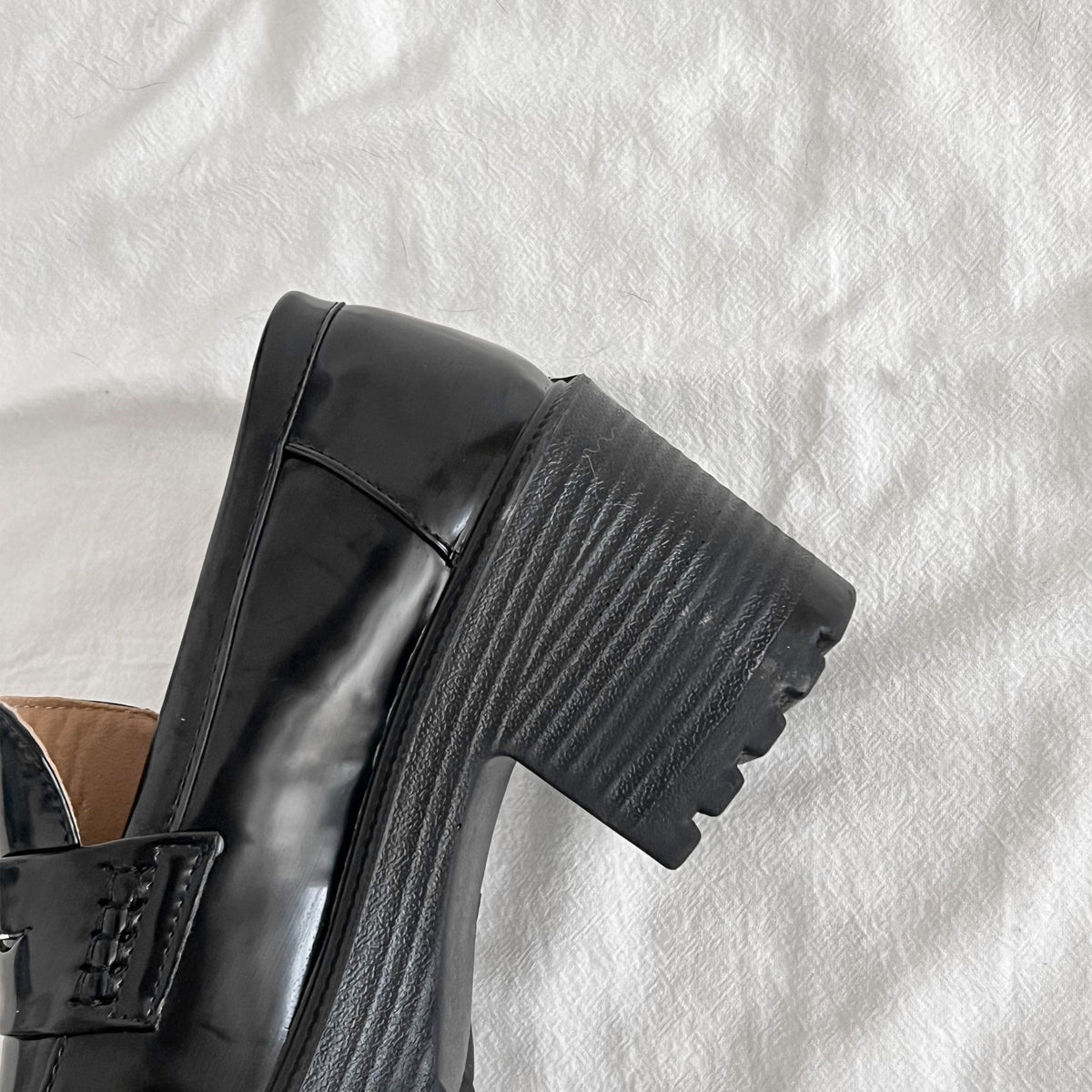 Shoes in Closet 軽量 厚底 タンクソール ヒールアップ ローファー 1895 ブラック SIC-1895_BLK/PU,BL