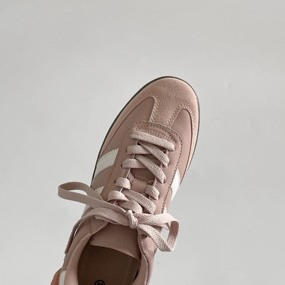 Shoes in Closet 軽量 厚底 ベーシック ダブルライン スニーカー 2448 スモークピンク SIC-2448_SK.PINK