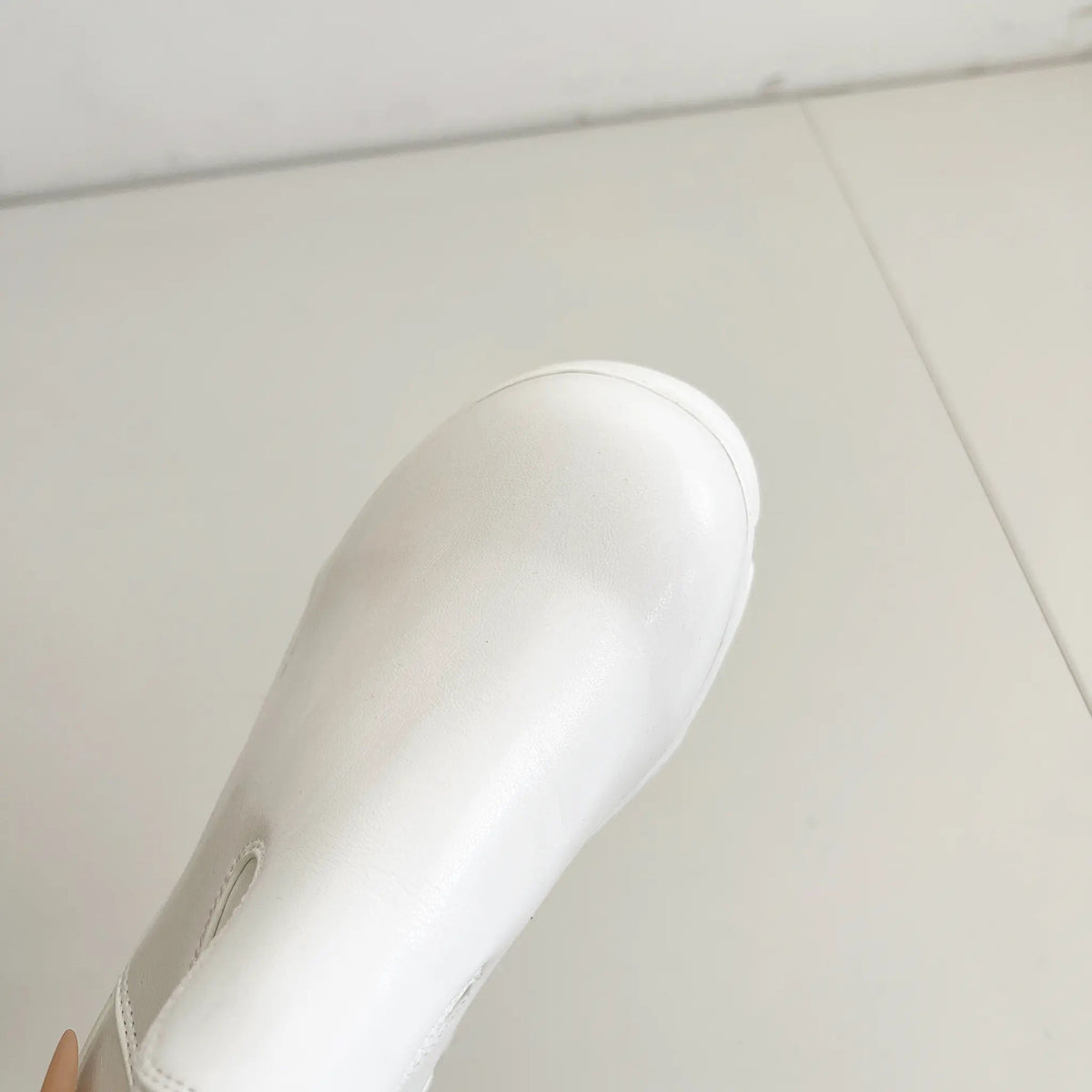 Shoes in Closet 厚底 ダブルソール ストレッチ ロングブーツ 538 アイボリー SIC-538_IV