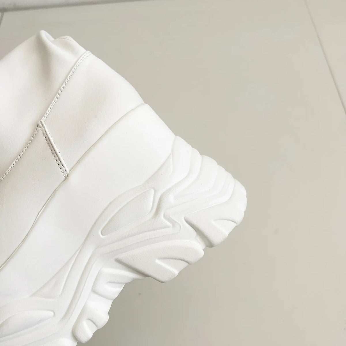 Shoes in Closet 厚底 ダブルソール ストレッチ ロングブーツ 538 アイボリー SIC-538_IV