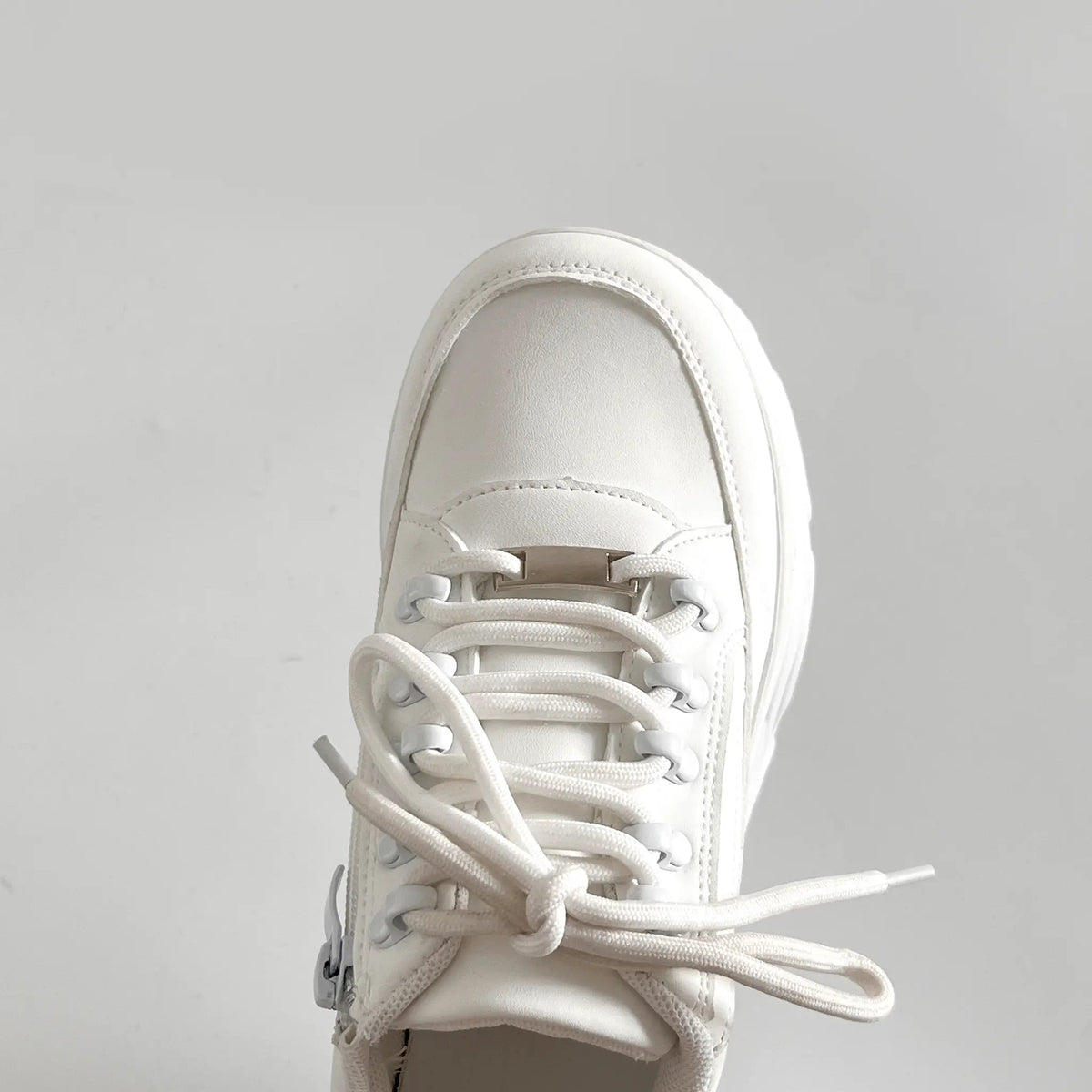 Shoes in Closet +10.5cm 厚底 ボリューム デザイン ハイソール ミッドカット スニーカー 539 ホワイト SIC-539_WHT