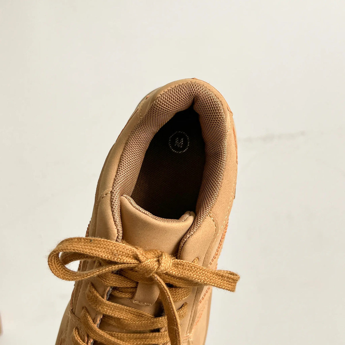 Shoes in Closet +9.0cm 軽量 厚底 スタイルアップソール ダブルライン スニーカー 5857 キャメル SIC-5857_CAMEL