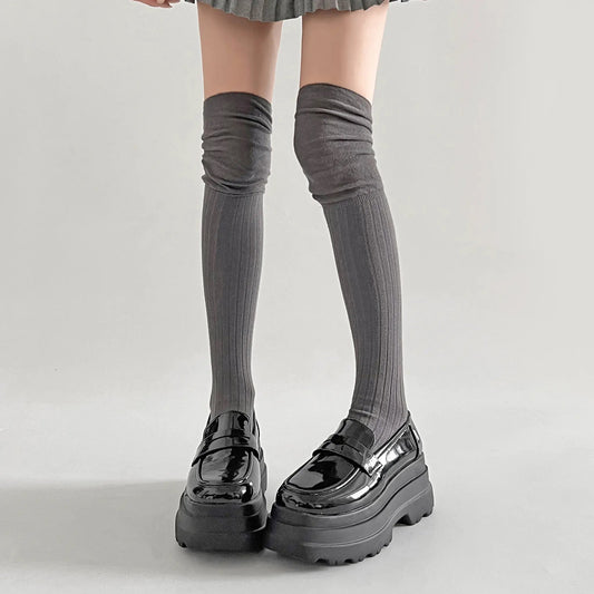 Shoes in Closet +8.5cm 厚底トリプルソール ボリューム コインローファー 6318 ブラック/エナメル SIC-6318_BLK/E