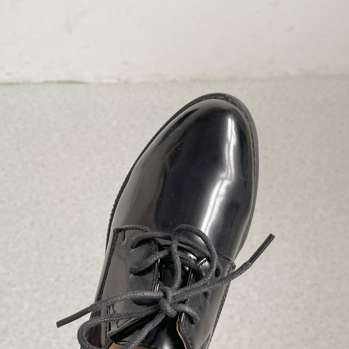 【SALE】 Shoes in Closet 超軽量 マニッシュ オックスフォード シューズ 7633 ブラック/エナメル SIC-7633_BLK/E