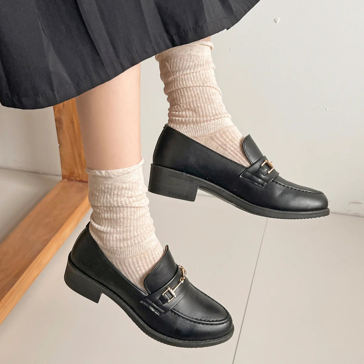 Shoes in Closet 超軽量 マニッシュ ビット ローファー 7636/6436 ブラック SIC-7636_BLK/PU-A