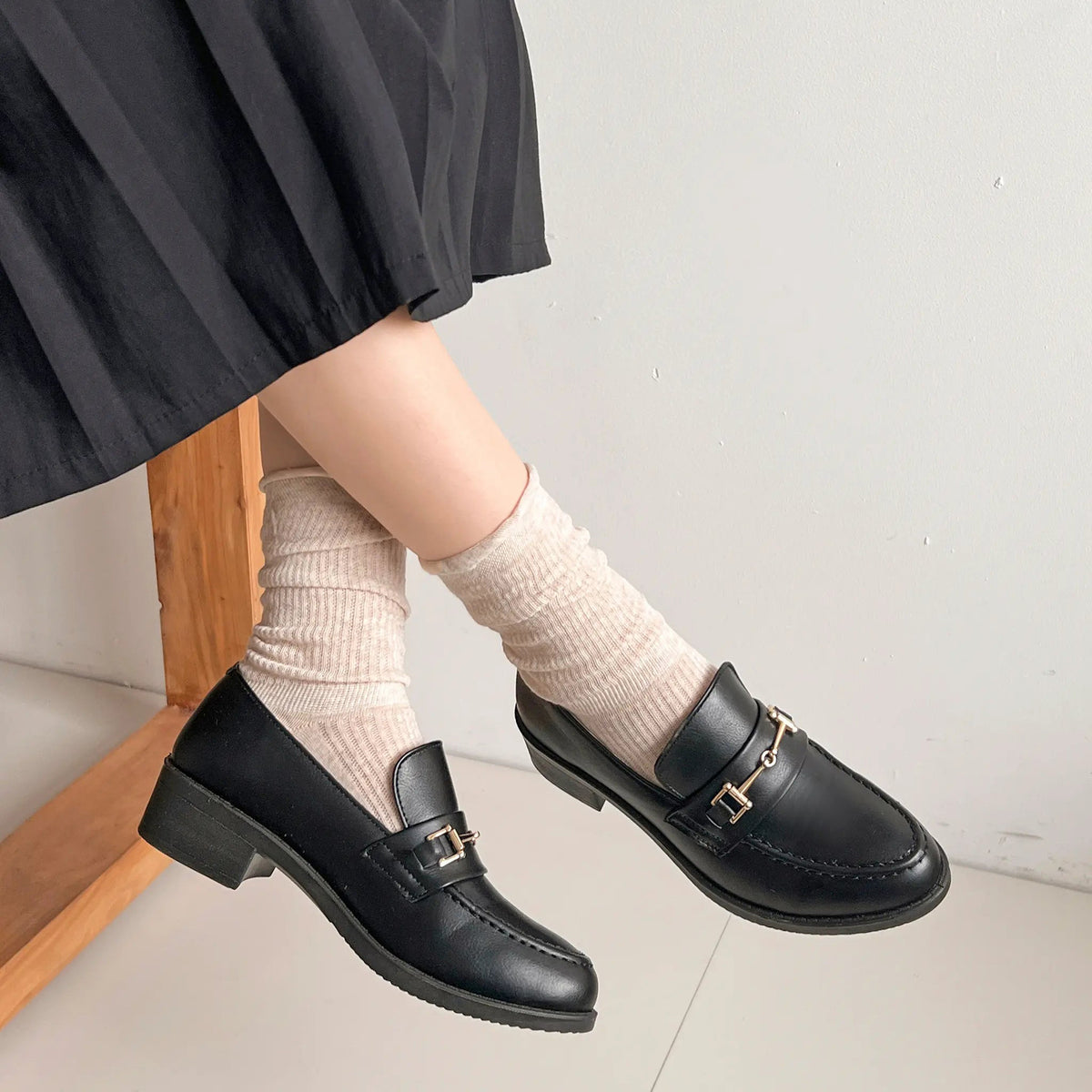 Shoes in Closet 超軽量 マニッシュ ビット ローファー 7636/6436 ブラック SIC-7636_BLK/PU-A