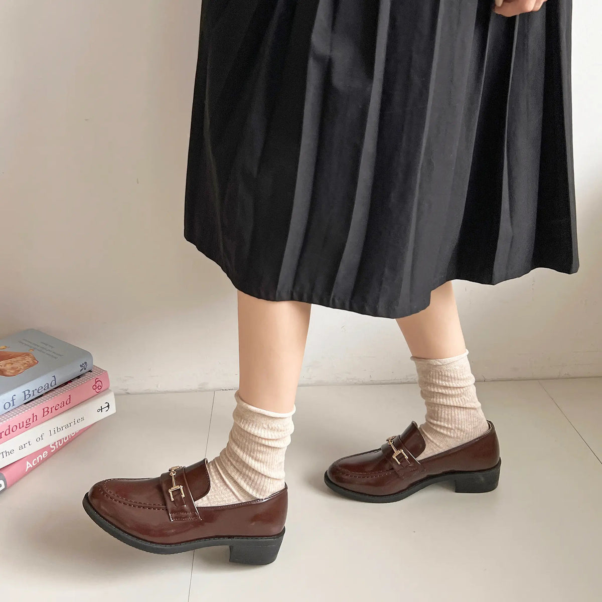 Shoes in Closet 超軽量 マニッシュ ビット ローファー 7636/6436 ダークブラウン/エナメル SIC-7636_D.BR/E-A